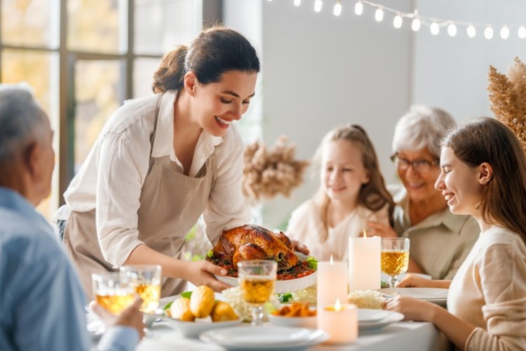 Multi Generational family celebrating holiday